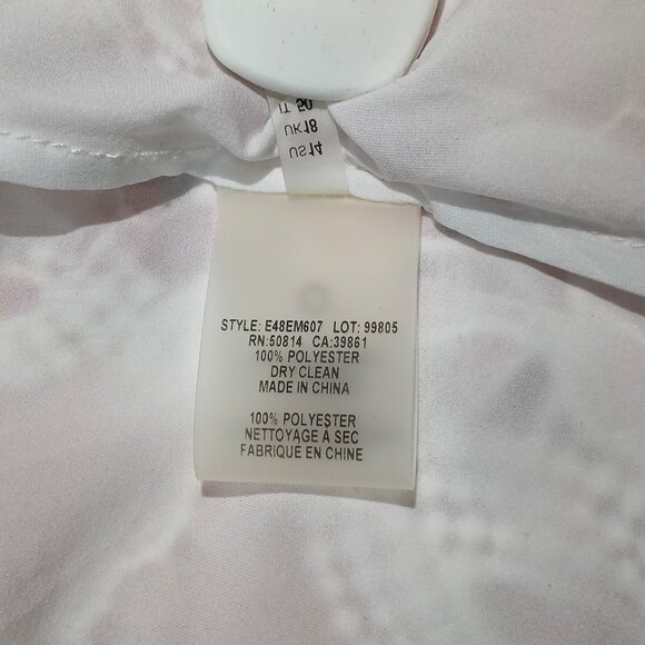 Elie Tahari Kaisa Cascading Floral Embroidery Lace Dress Redstone US Size 14 - Picture 9 of 11